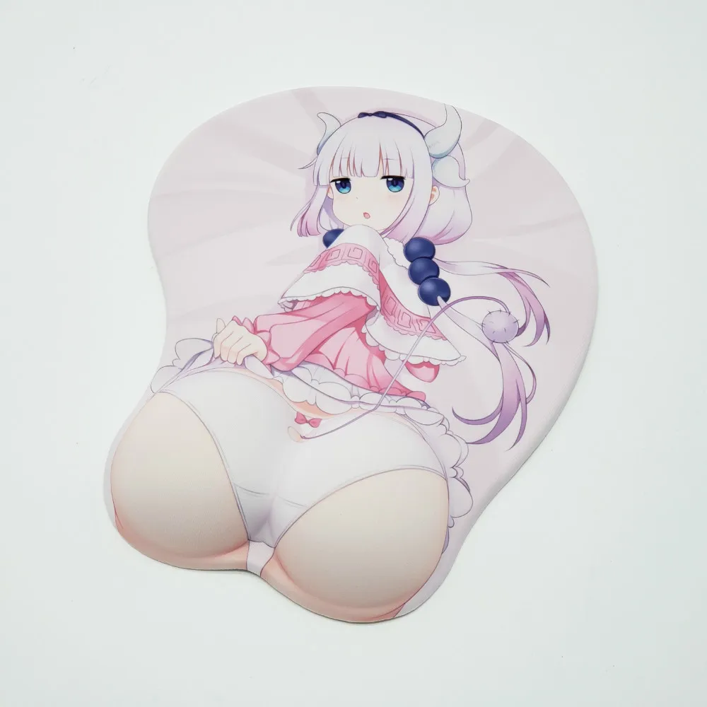 Kobayashi san chi no maid dragon-Kanna Kamui аниме 3D коврик для мыши с силиконовым гелем для запястья Размер 26*22 см