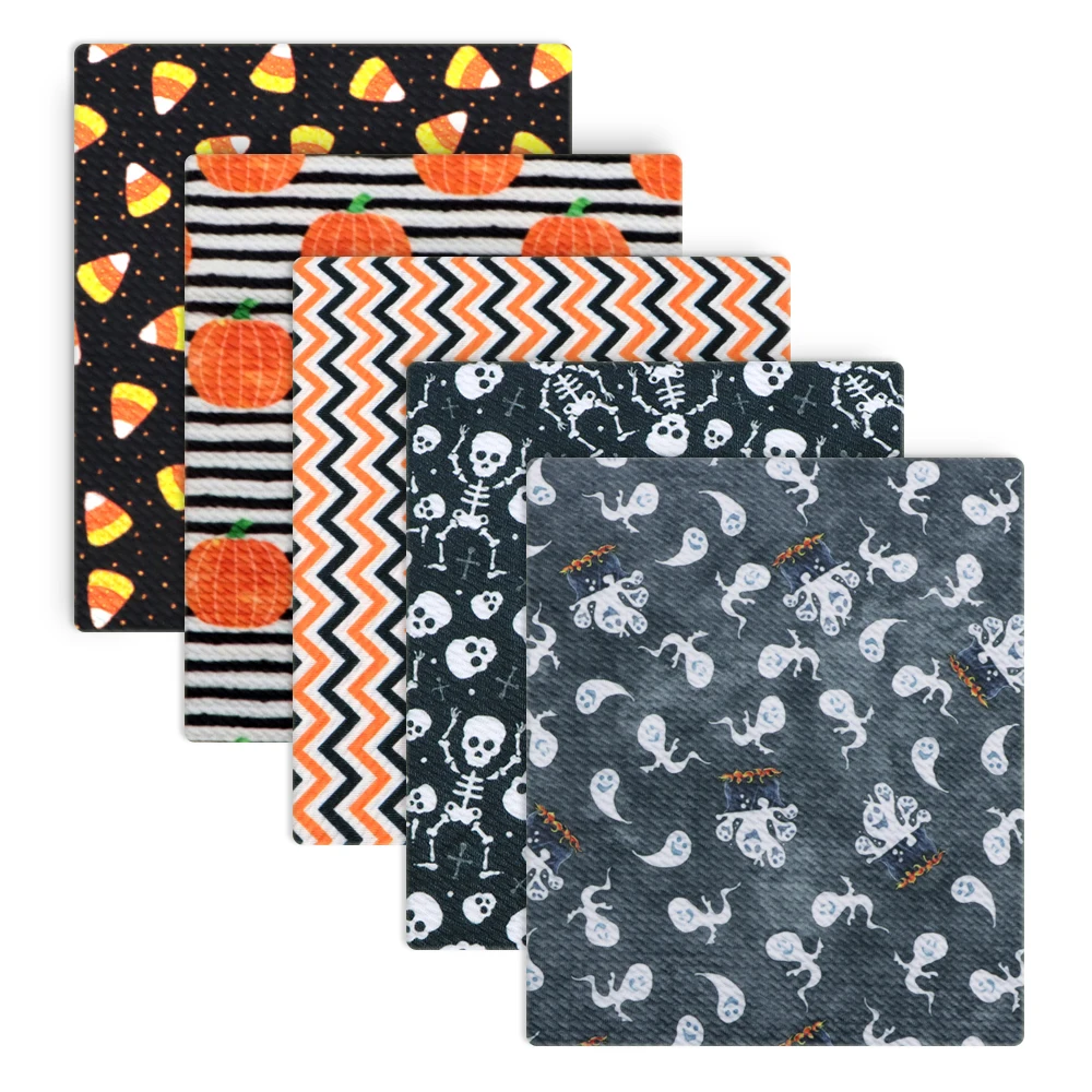 Хэллоуин Череп Призрак пуля текстурированная хлопчатобумажная ткань Ливерпуль