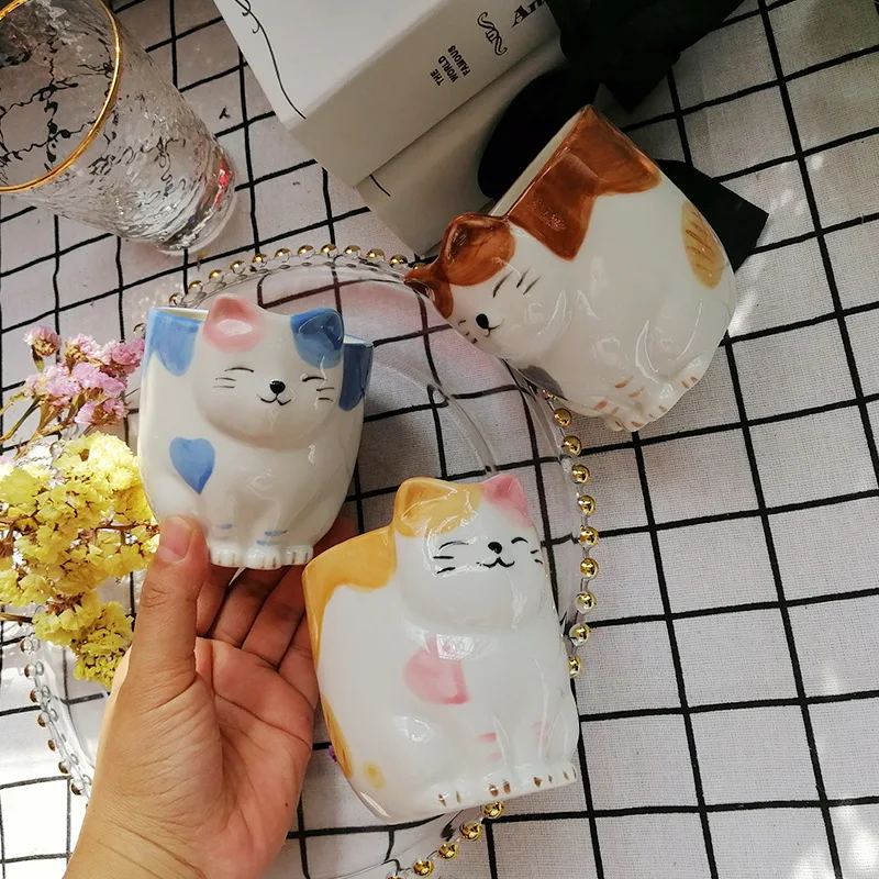 Милые Мультяшные кружки с котом домашний декор Детская кружка для воды посуда
