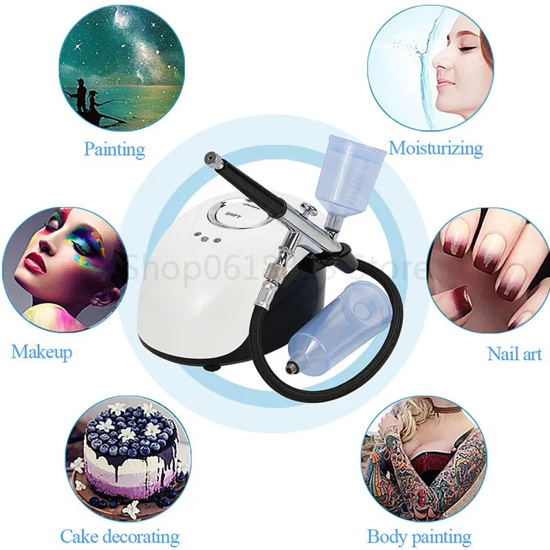 Facial Steamer Face SPA Sprayer Machine Nano High Pressure Water Oxygen Filling Meter Nebulizer Face Beauty Device Care Tools