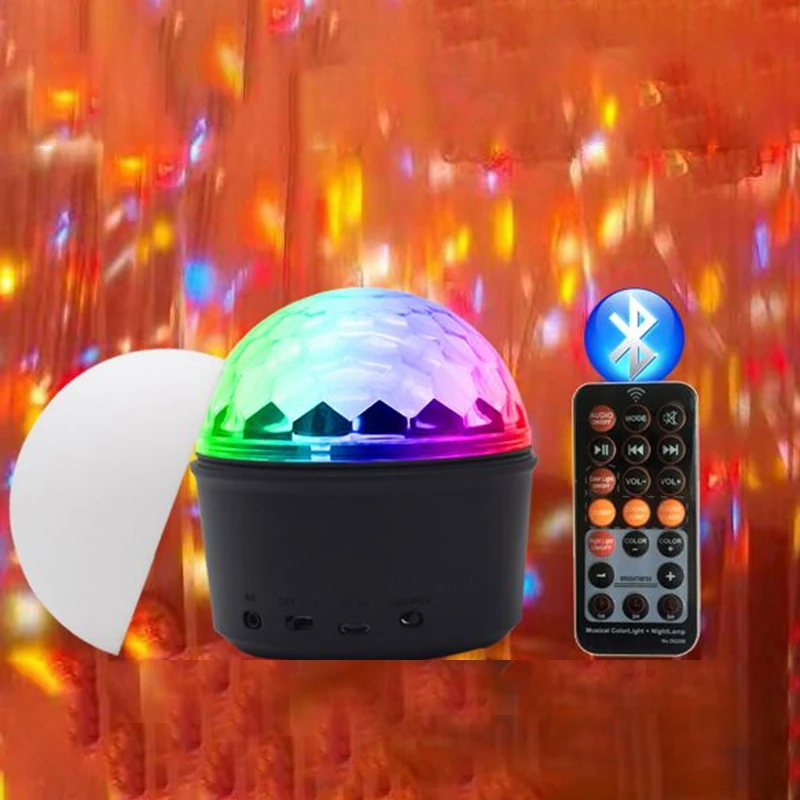 

Sound Activated Party Lights with Remote Control, RGB Disco Ball, Stage Light for Home Room Dance Parties Birthday