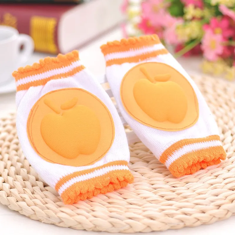 

2020 New Autumn And Winter Warm Boys Girls Baby Pure Cotton Breathable Mesh Apple Children's Knee Pads