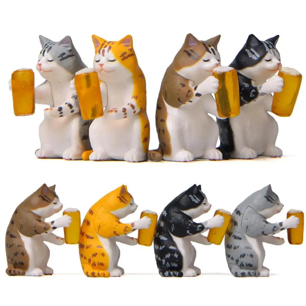 Фигурка пива кошки Модель Сделай Сам Корейская версия для выпечки садоводства