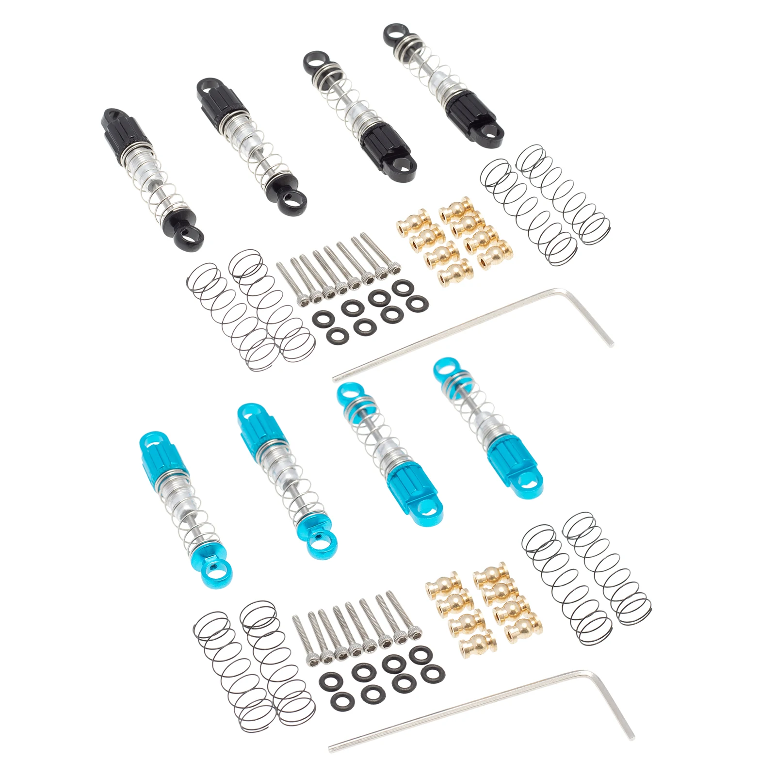 

Shock Absorbers Aluminum Alloy Upgrade Parts for Axial SCX24 90081 RC 1:24 Crawler Car Pack of 4