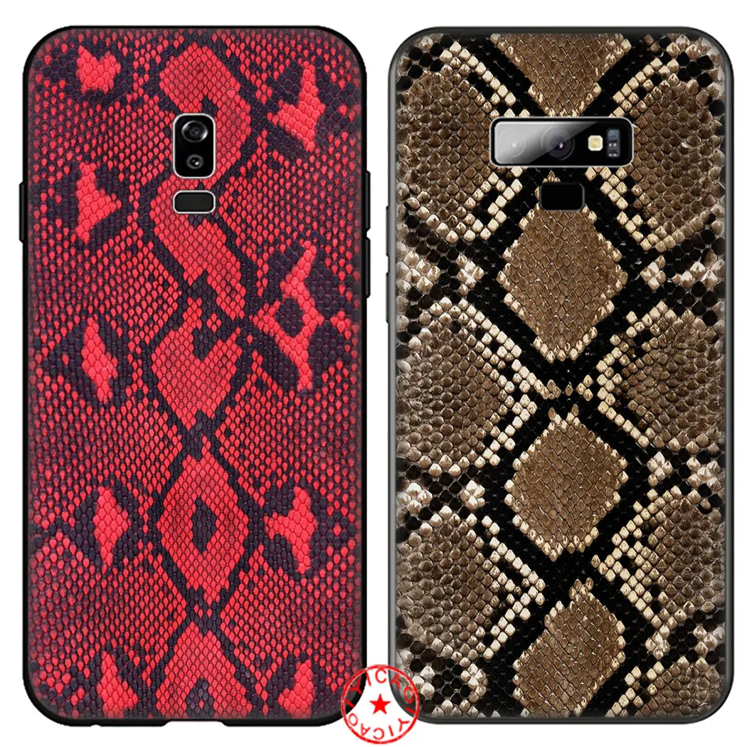 Snake Skin DIY Printing Drawing Black Soft Silicone Case for Samsung Galaxy A70S A20E A2 J4 J6 Core Plus Prime J7 Duo J8 Cover |