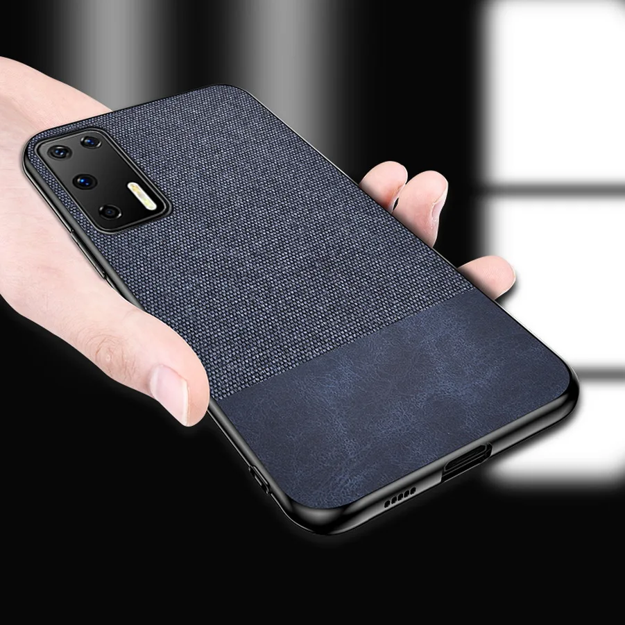 Чехол Alxun для Huawei P40 Pro новый силиконовый чехол с краями и тканью в стиле ретро