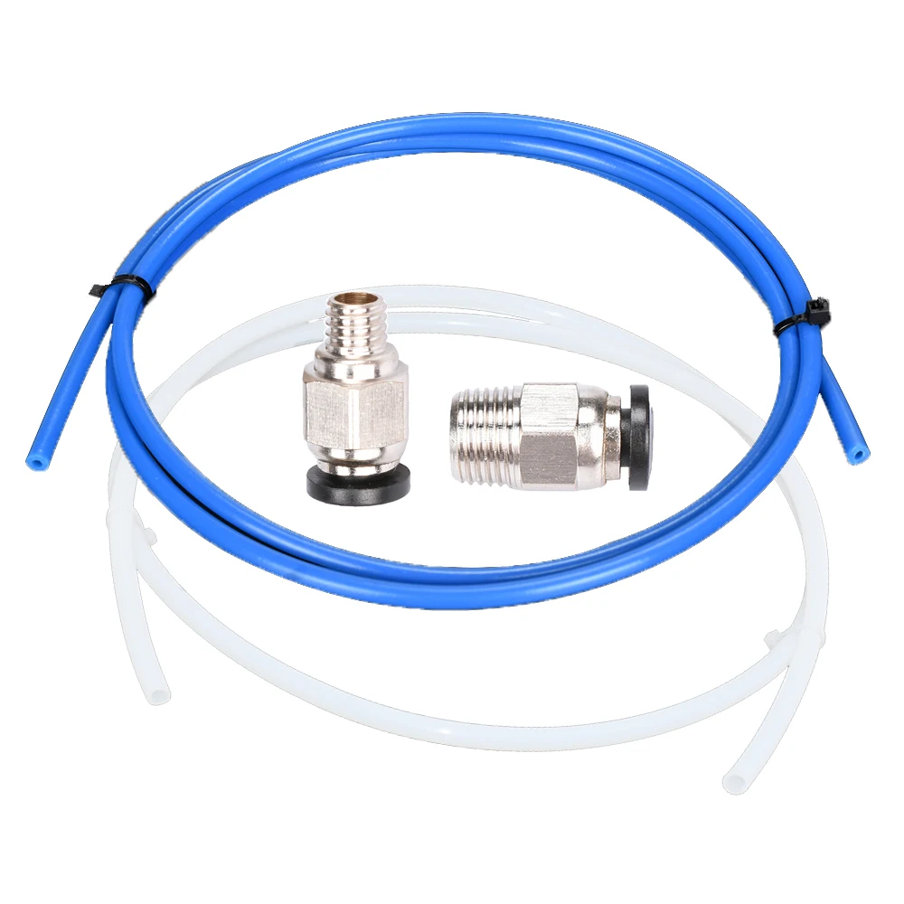 PC4 M6 Пневматический разъем с 1 м PTFE Teflonto трубка 2*4 мм для 75 Экструдер Bowden в VS Эндер 3