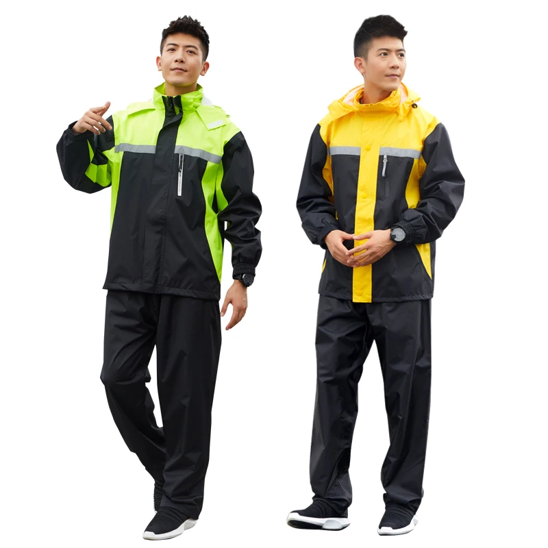 Портативный дождевик для мужчин мотоциклетный водонепроницаемый плащ бега на