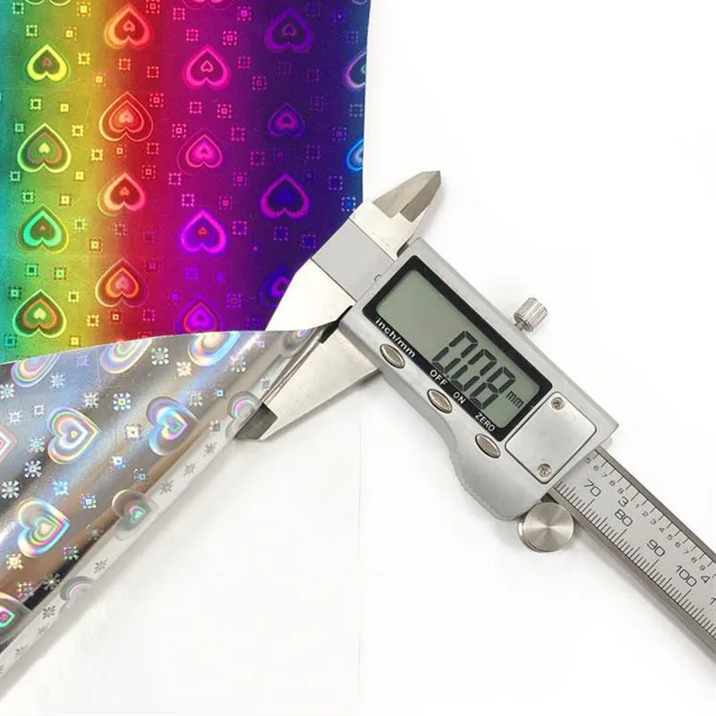 Голографический Радужный градиент Перманентный клейкий ремесло виниловый знак