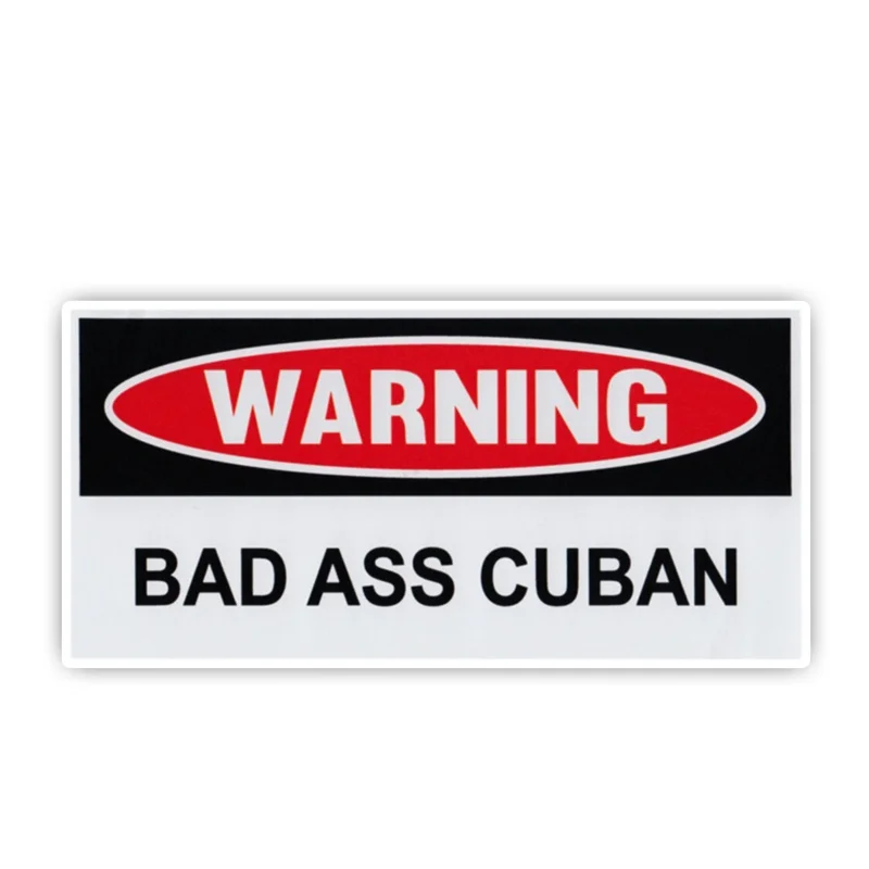 

Забавные предупреждаПредупреждение наклейки на бампер, 13 см х 6,2 см, кубинская виниловая наклейка с плохими задниками, водонепроницаемые ав...