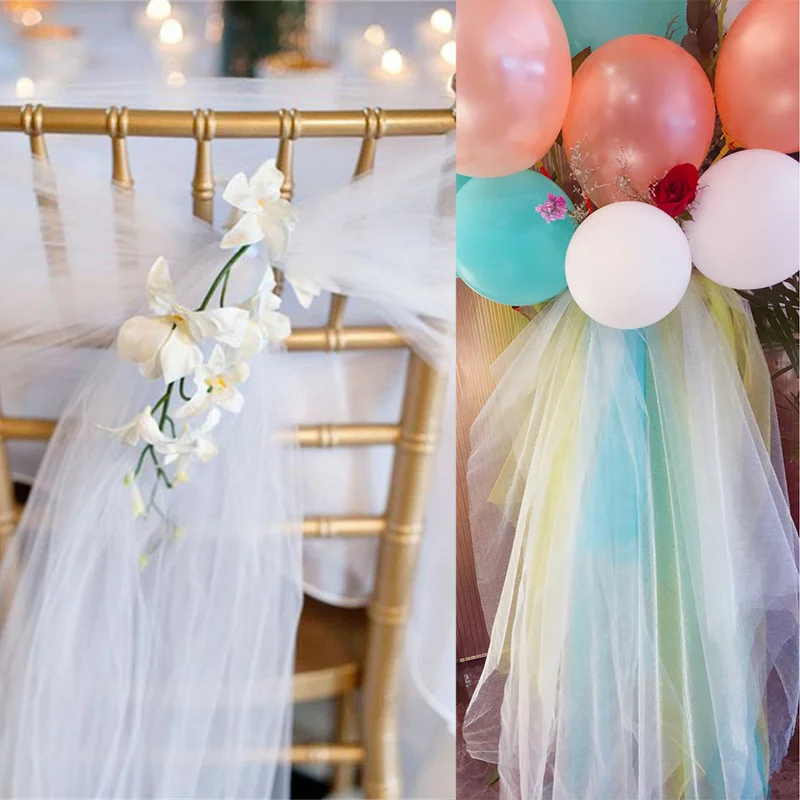 5 м/10 М Тюль в рулоне юбка-пачка искусственная органза для вечерние лазерная