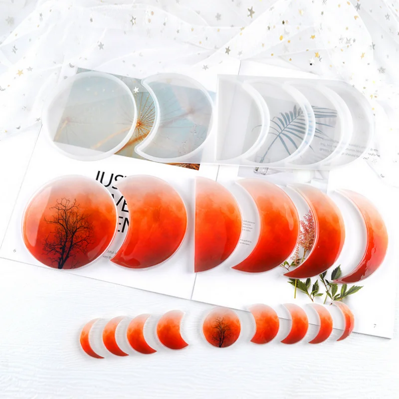 

DIY Lunar Eclipse Crystal Epoxy Resin Silicone Mold Jewelry Fillings Pendant Accessories Charms Handmade Cabochon Mould Craft