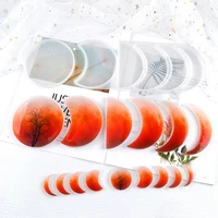 diy lunar eclipse crystal epoxy resin silicone mold jewelry fillings pendant accessories charms handmade cabochon mould craft