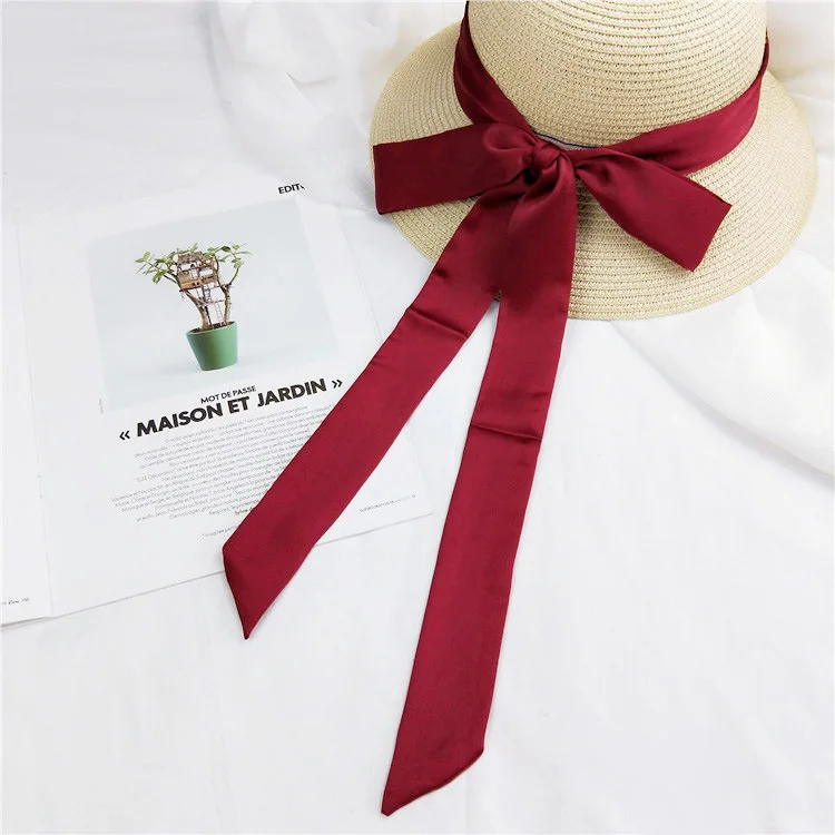 Женский узкий шарф в горошек 190x5 см| |