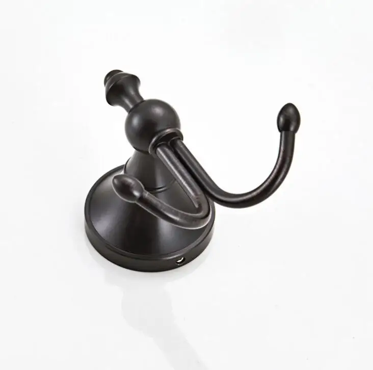 Черные латунные крючки для полотенец тканевые Вешалки ванной вешалки халатов