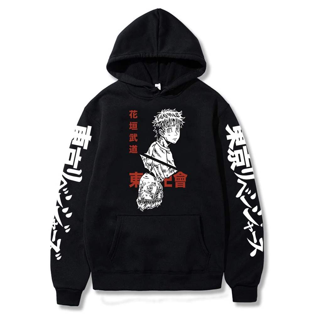 

Japanese Anime Funny Hanagaki Takemichi Hoodies 2021 Winter Japan Style Tokyo Revengers Sweatshirts Streetwear for Women/men