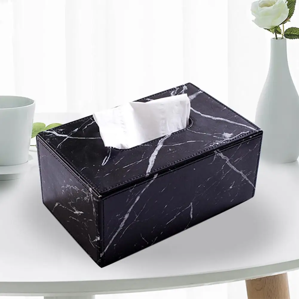 

Marble Paper Towel Tissue Case Holder Kitchen Storage Box Car Tissue Box Office Home Organizer Table Decoration Tissue Box