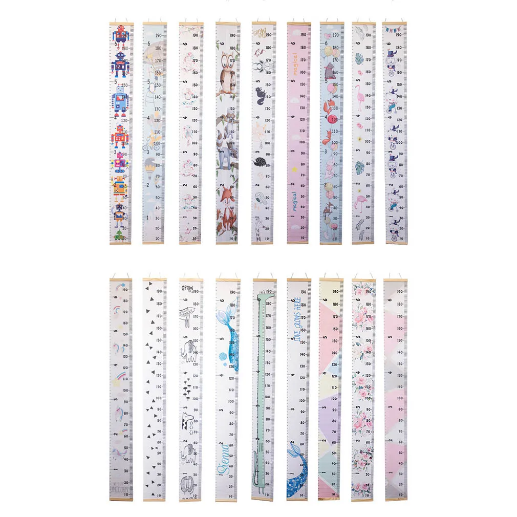 Деревянная настенная линейка для измерения роста ребенка декоративные
