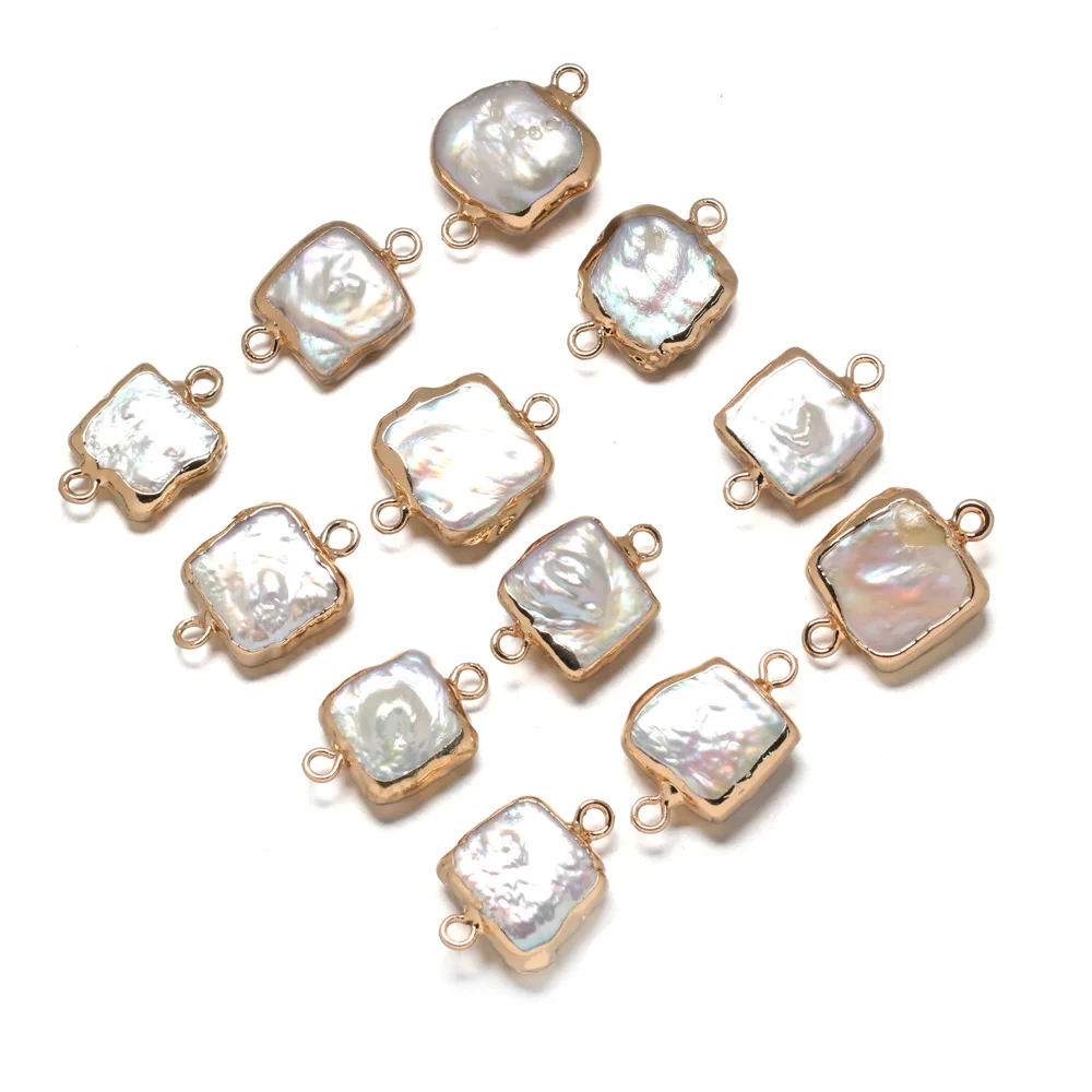 2020 новая подвеска из натурального пресноводного жемчуга Соединитель с двумя