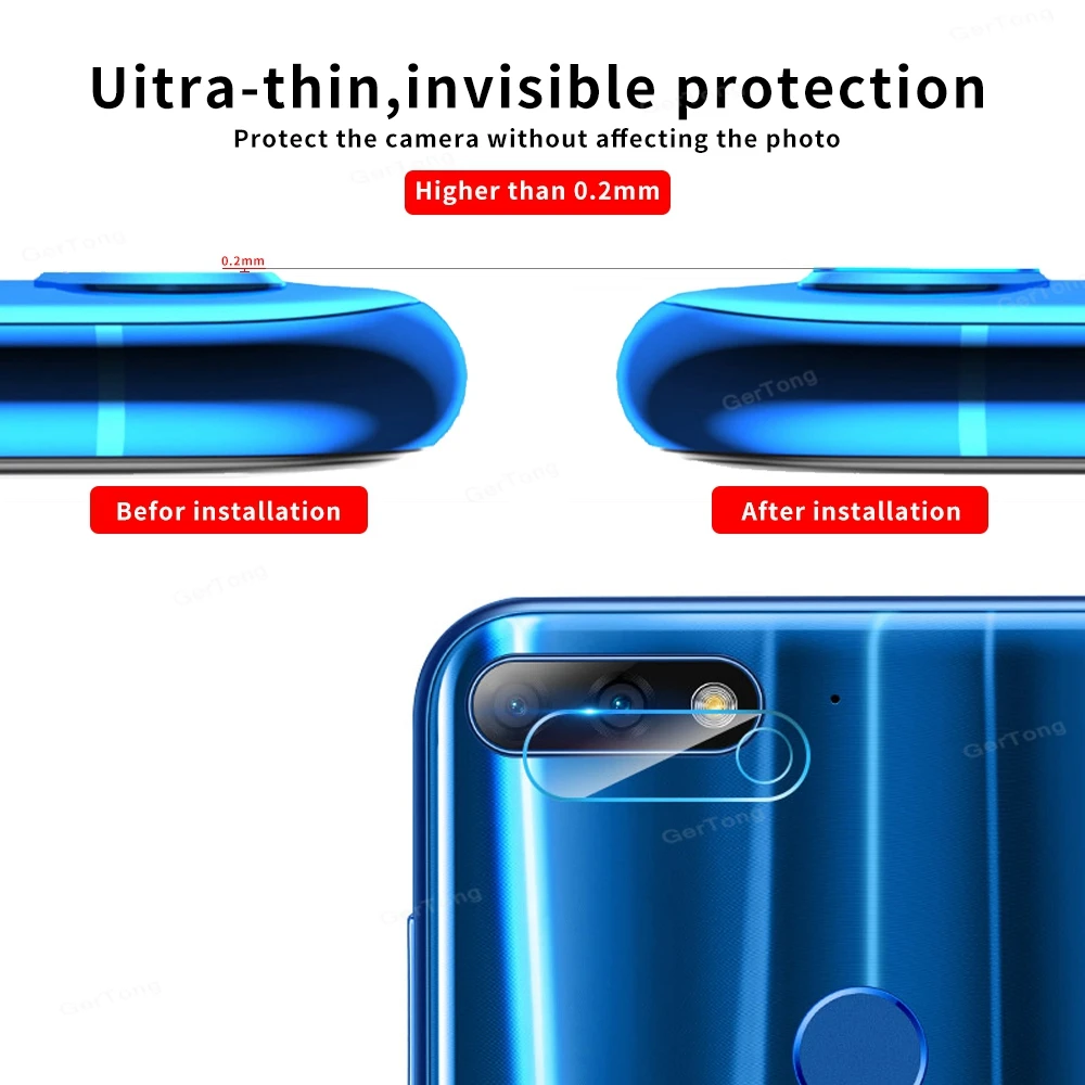 9D пленка для объектива камеры стекло Huawei Y7 Pro Y9 Prime 2019 Y6 2018 мягкая защита экрана Nova