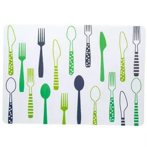 Европейский водонепроницаемый коврик для стола, пластиковый коврик с подогревом, креативный коврик с принтом, коврик для чаши, Прямоугольный Коврик с изоляцией из полипропилена