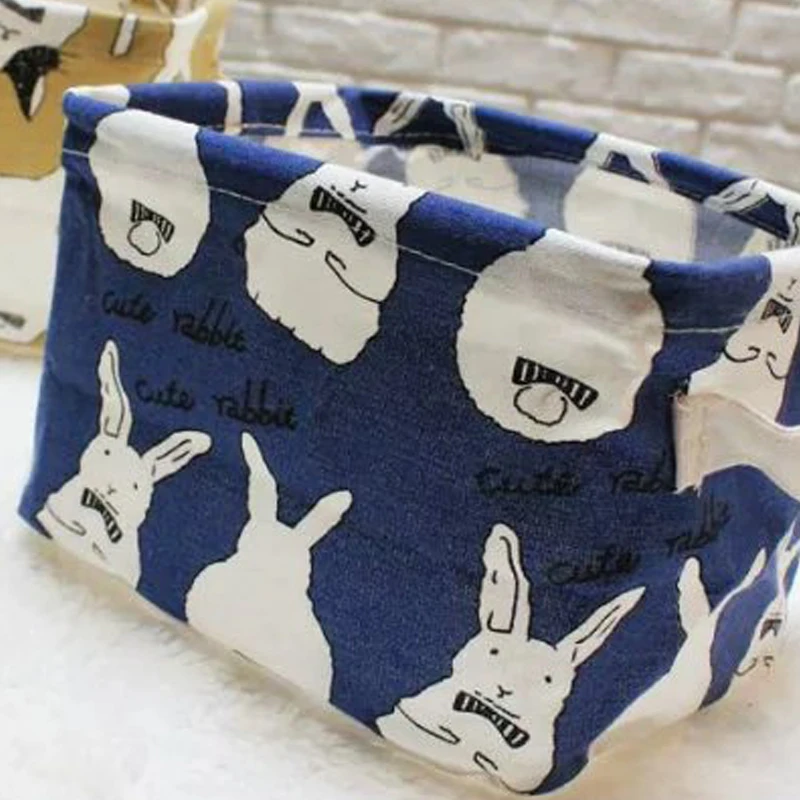 Парусиновая Водонепроницаемая корзина для хранения прикроватная закусок