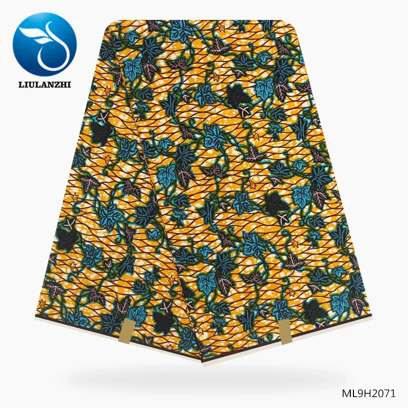 ML9H2071 LIULANZHI африканская голландская Ткань Горячая голландская печать восковой ткани голландский воск батик Ткань 6 ярдов африканская Анкара ткань ML9H1701-ML9H1727 - Цвет: ML9H2071