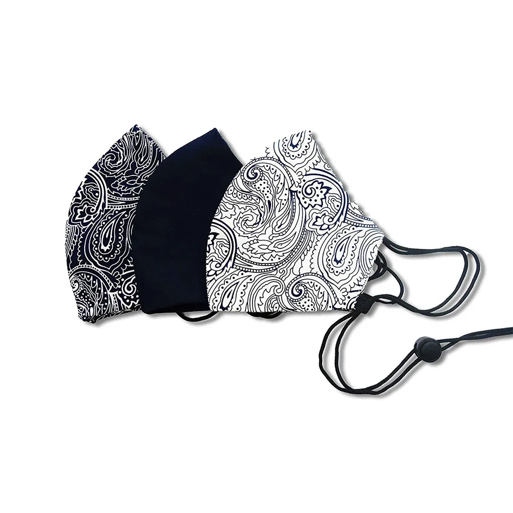 

3pc Non-disposable Adult Mouth Masks for Protection Face Mask Washable Earloop Mask washable reusable masks mascarillas A40