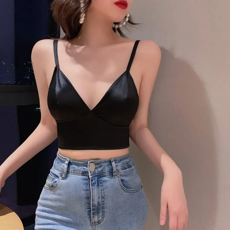 Женские топы топик на бретельках без подкладки нижнее белье бюстгальтер образцу
