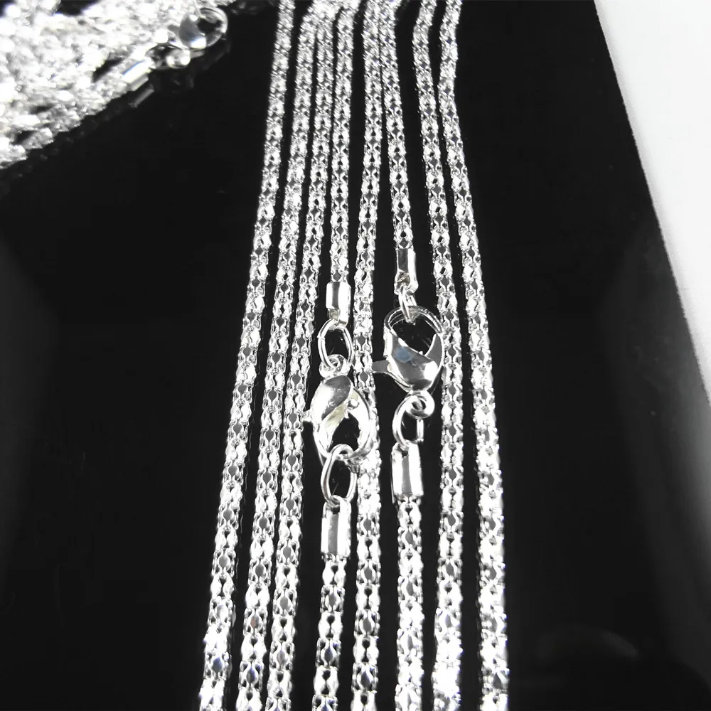 Цепочка ожерелье Серебристая/позолоченная 22 дюйма 50 шт.|Ювелирная фурнитура и