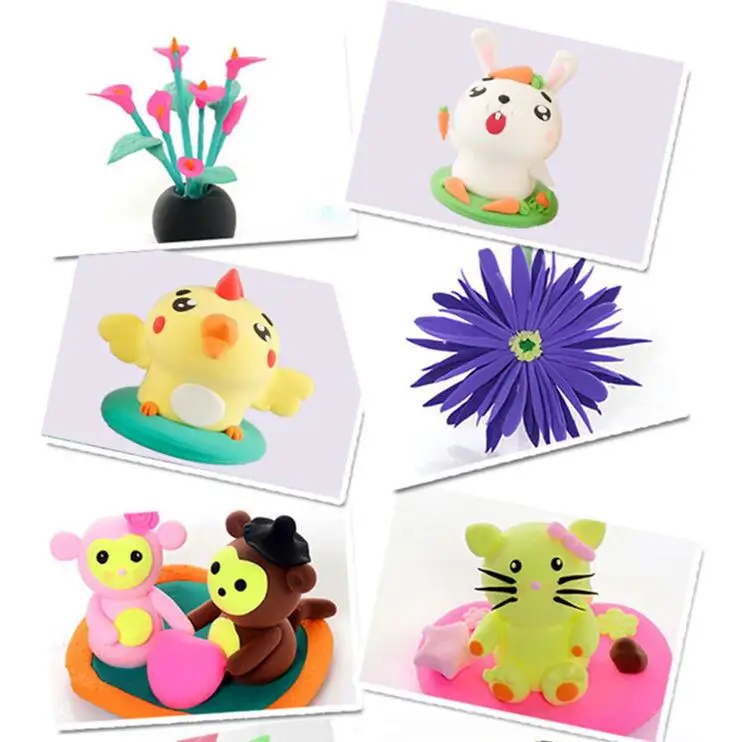 24 цвета светильник глина мягкий пластилин дети/дети могут сделать различные