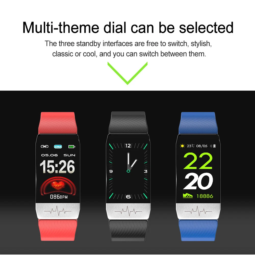 Смарт часы для фитнеса T1 с монитором температуры тела пульсометром артериальным