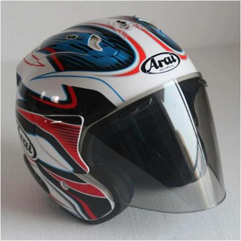 

Capacete Esportivo Moto 31 Blue Flower Half Helmet For scooter Kask Cross