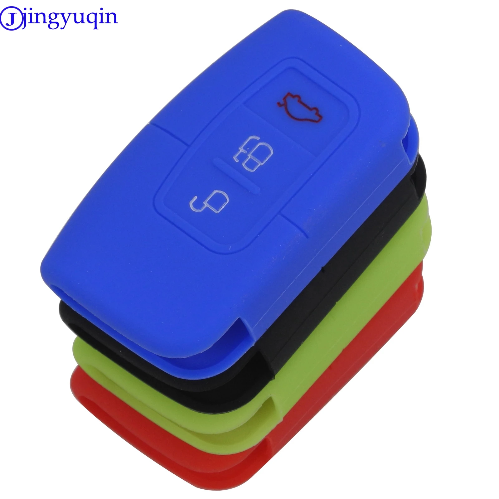 10X 3 кнопки чехол для автомобильного ключа силиконовый защитный без