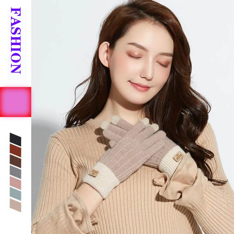 Calymel рождественские подарки Зимние перчатки для женщин женские теплые