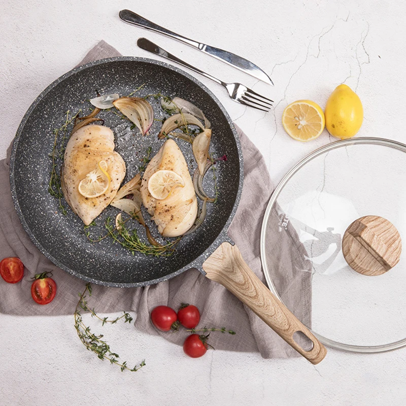 Wheat rice stone non-stick pot frying pan calf steak fried cake omelette cooker multi-function | Дом и сад