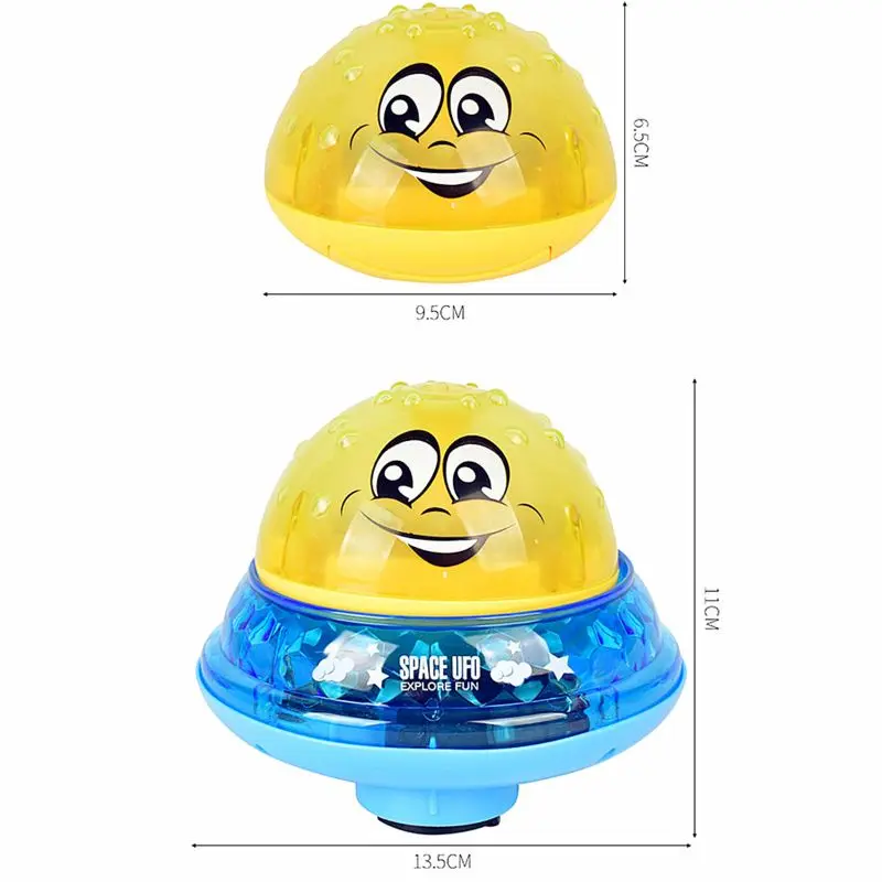 

Bath Toys Spray Water Light Music Rotate Ball Kid Toys for Baby Toddler Bathroom Summer Play Water