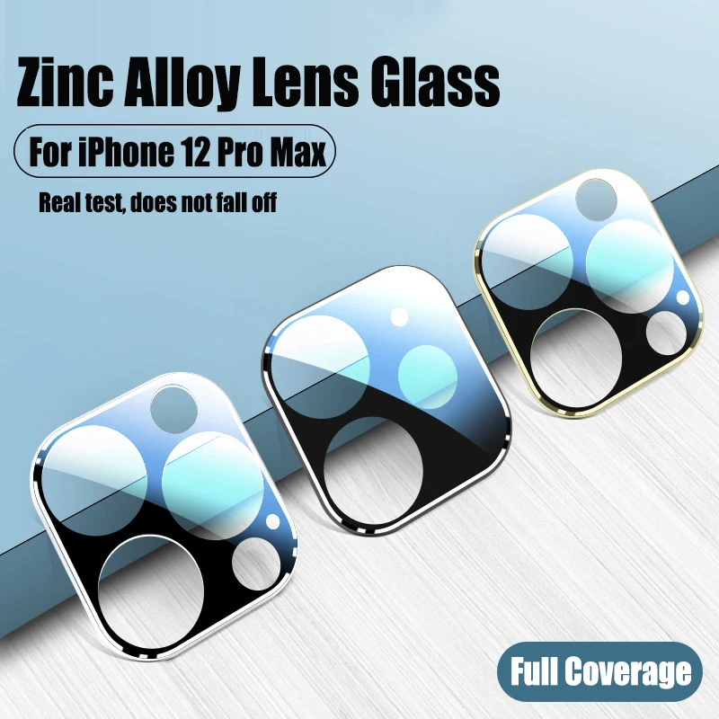 Metal Ring Titanium Alloy Case Camera Protector for IPhone 12 Pro Max Mini 11 Pro Camera Lens Tempered Glass Protecor Film Cover
