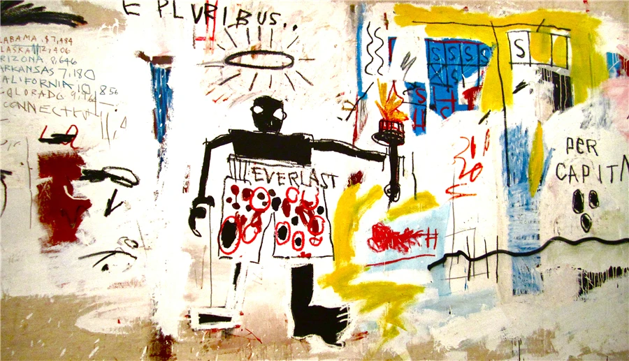 Абстрактный фотографический постер Jean Michels без названия граффити 1 панель