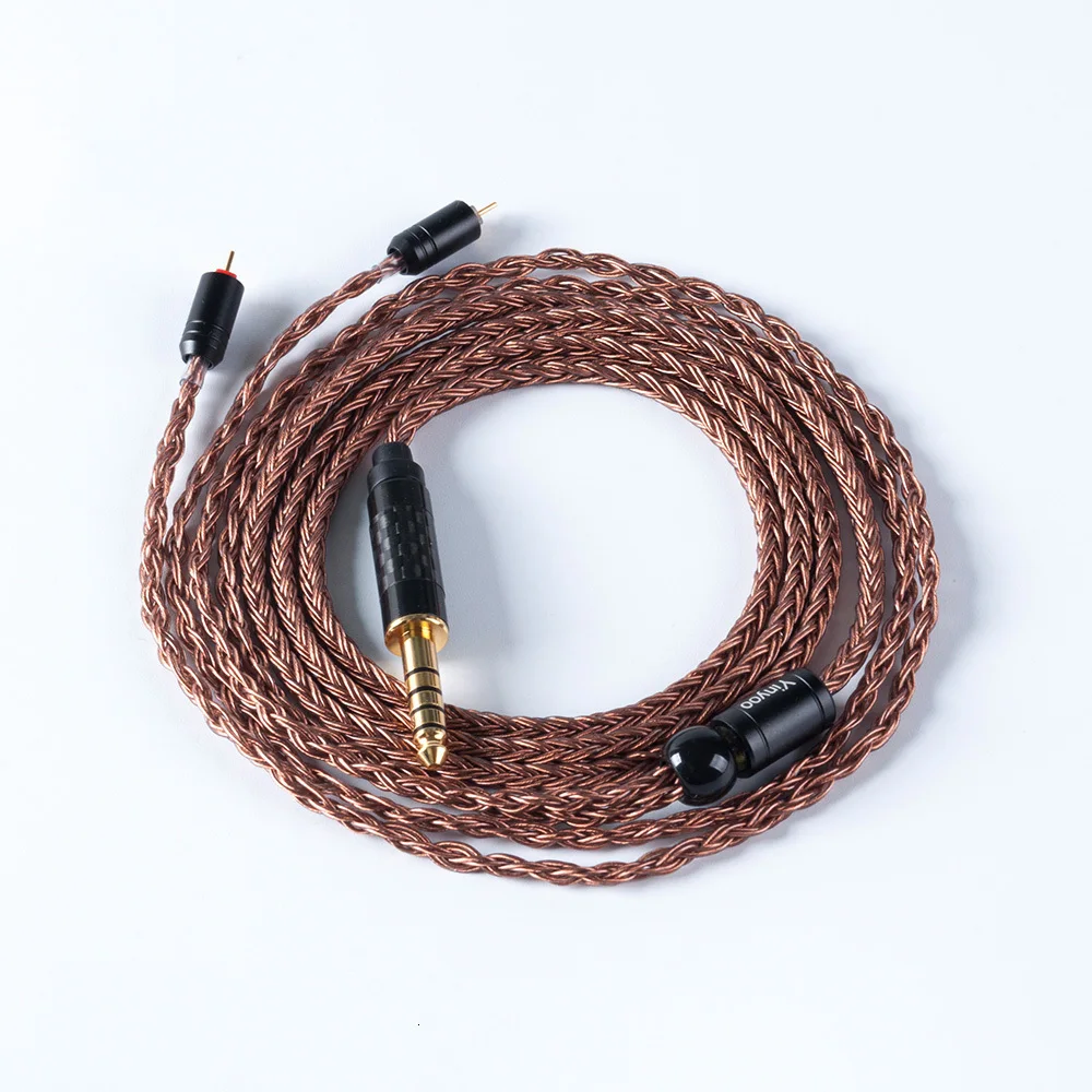 HiFiHear 16 Core коричневый позолоченный Модернизированный кабель 2,5/3,5/4,4 мм балансный кабель с MMCX/2pin разъем для KZ AS10 ZS10 ZST CCA C10