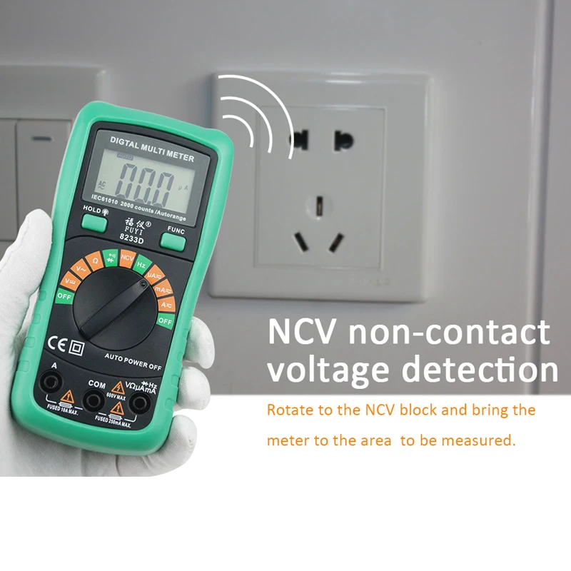 6000 counts Multimeter NCV Digital Multimeter True-RMS Auto Ranging AC/DC Voltage Meter Multimetro Digital Multimetr Voltmeter