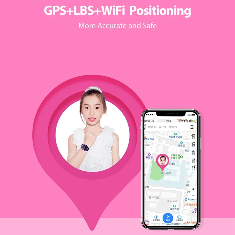 

Y99A 4G Kids Smart GPS+WiFi+LBS Location Children Smart Watch SIM Dual Camera 360-Degree Rotation Clock Watches