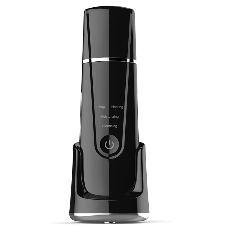 

Ultrasonic Ion Skin Scrubber Facial Lifting Tighten Machine High-Frequency Vibration Blackhead Peeling Cleaner