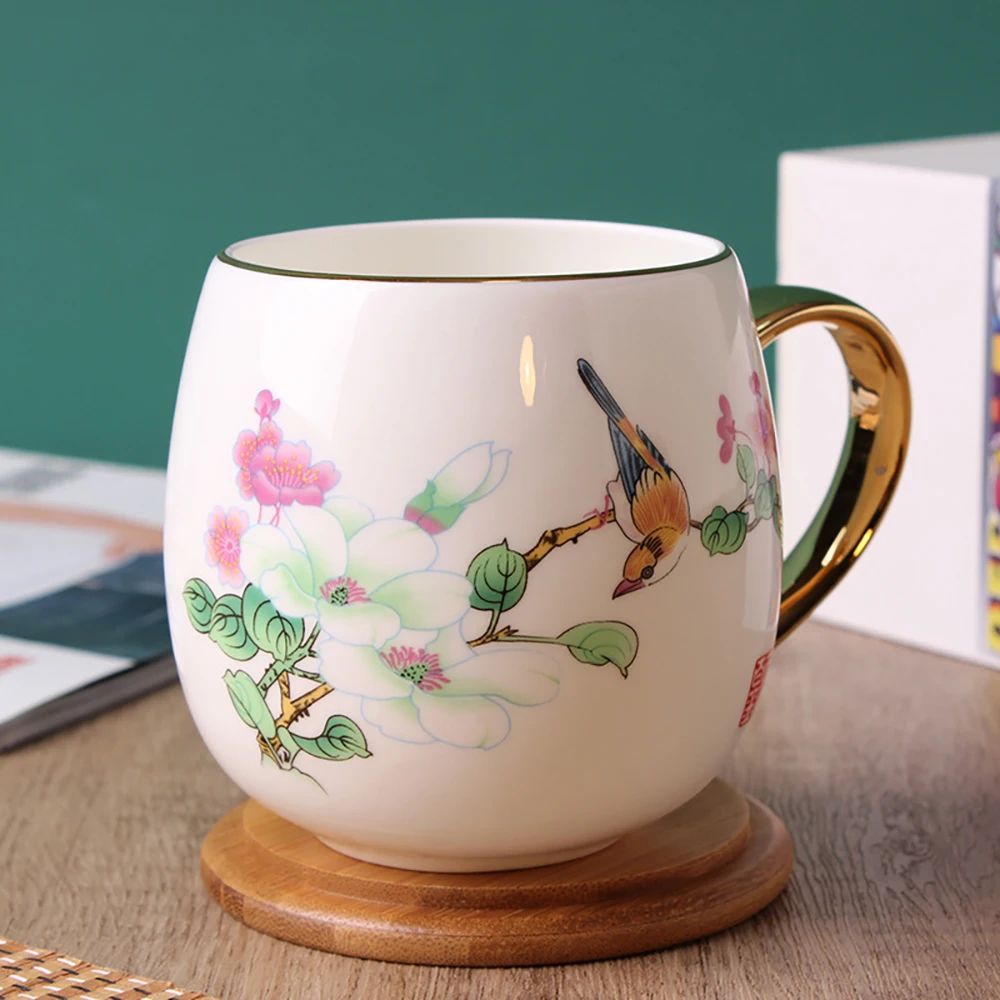 Посуда для напитков из костяного фарфора в китайском классическом дизайне