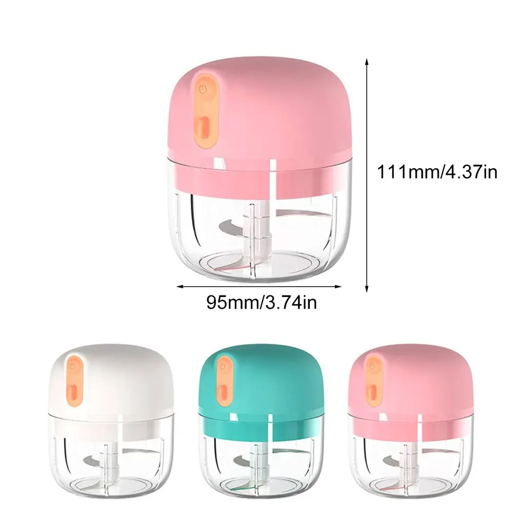 

Portable Electric Garlic Mash Machine Mini Garlic Chopper Usb Charging For Garlic Vegetables Fruits Nut Small Food Processor