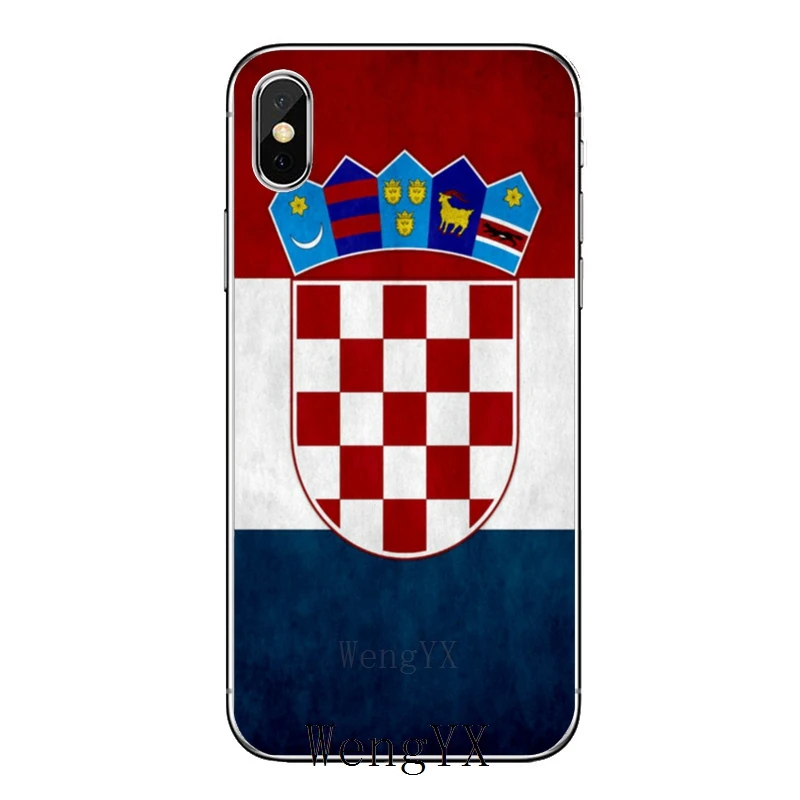 Флаг Хорватии для iPhone XR X XS Max 8 7 6s 6 plus SE 5s 5c 5 iPod Touch аксессуары чехол для телефона - Цвет: Croatia-flag-A-05
