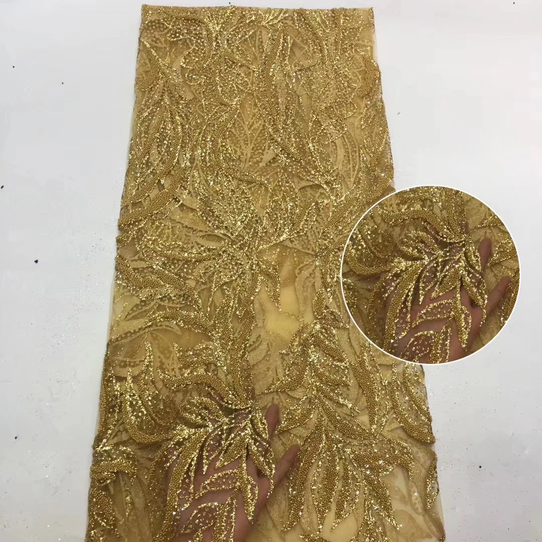 

Madison Embroidery Sequence Lace African Fabric with Sequins Luxury Wine French Tulle Mesh Lace Fabric Sequins Lace Fabric