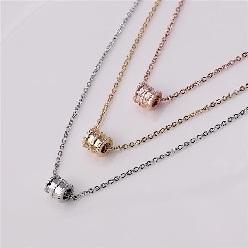 Женское Ожерелье цепочка цилиндр кулон простые украшения подарки магазин NYZ |