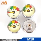 Мини-манометр, манометр высокого давления M10x1, 25 мм, 1 дюйм, 5 МПа, 30 мпа, 40 МПа