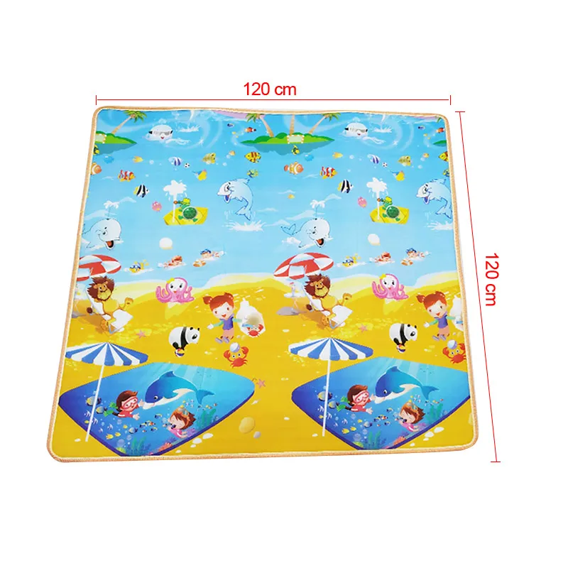 IMBABY Baby Play Mat Thick Crawling Mat Infants Puzzles Mat Cute Cartoon for Children Game Pad For Infants Educational Soft Mat